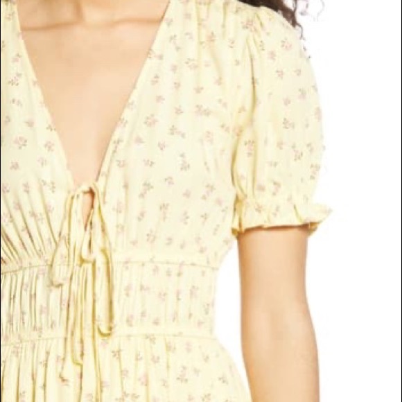 Floral Elastic Waist Minidress - Picture 4 of 7